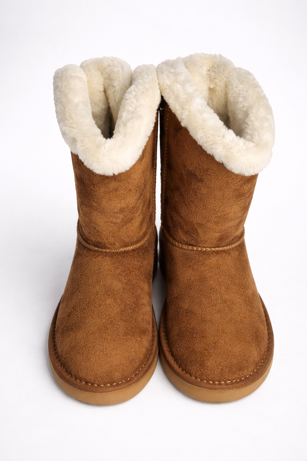 Uggs Faux Fur Bow Tall Boots Chestnut