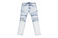Light Acid Wash Stacked Slim Skinny Jeans